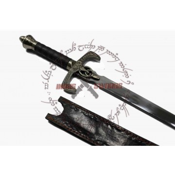 LATE MEDIEVAL GOTHIC KNIGHTLY SWORD CHIVALROUS CELTIC KNOT LONGSWORD STEEL BLADE